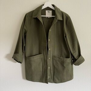 Sezane Will Jacket- Olive Green Size Medium